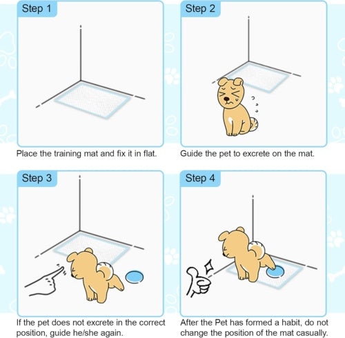 Puppy Training Trainer Train Pads Toilet Pee Wee Poo Dog Pet Cat Mats