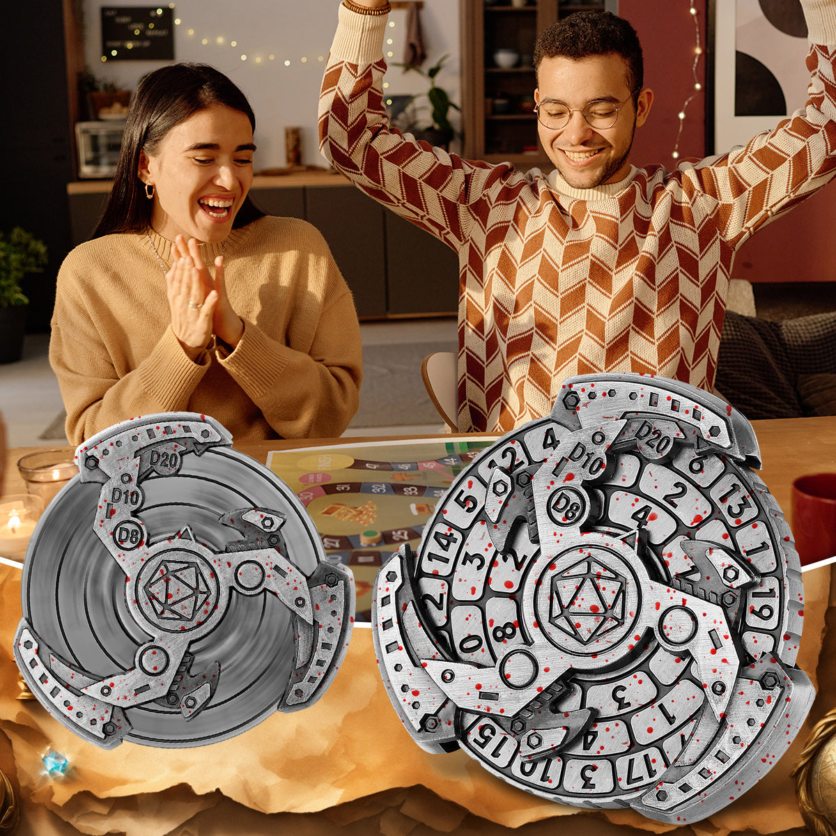Wind And Fire Wheel DND Dice Wheel Gift Box Set,