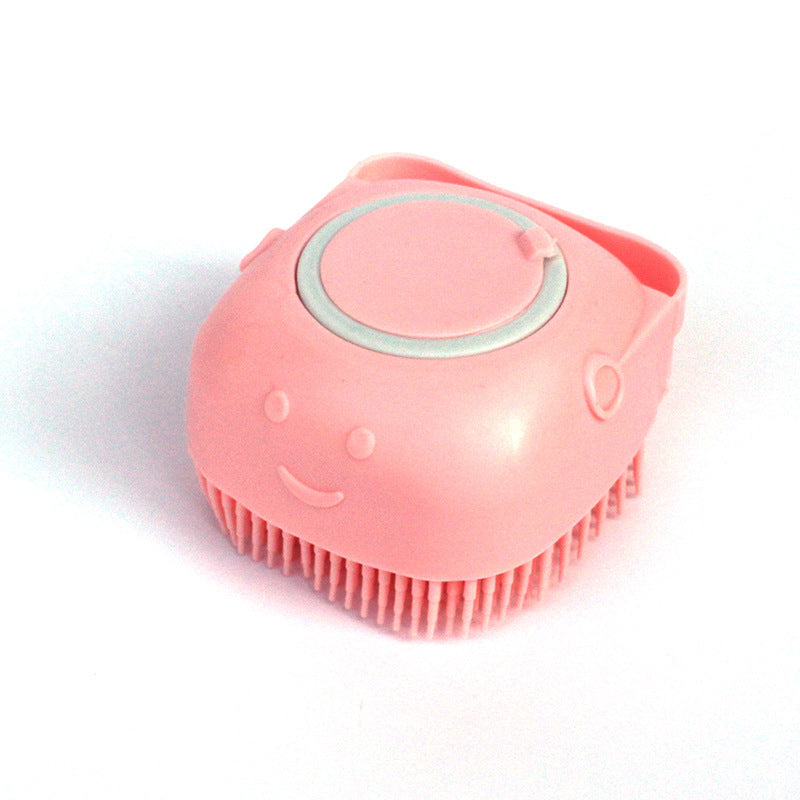 Silicone Dog Bath Massage Gloves Brush Pet Cat Bathroom Cleaning Tool