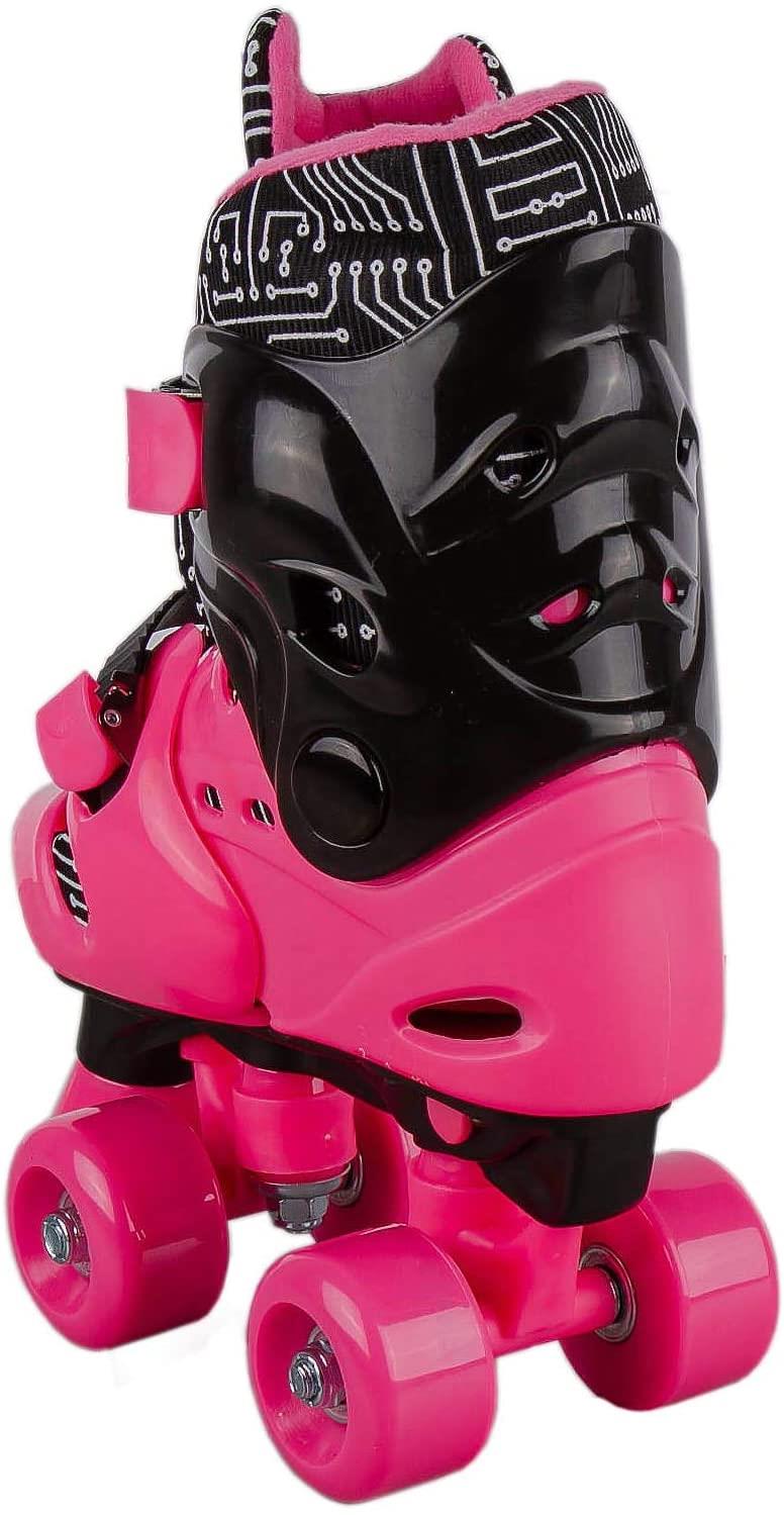 Elektra Quad Boot: Medium Black & Pink, Size 13J-2