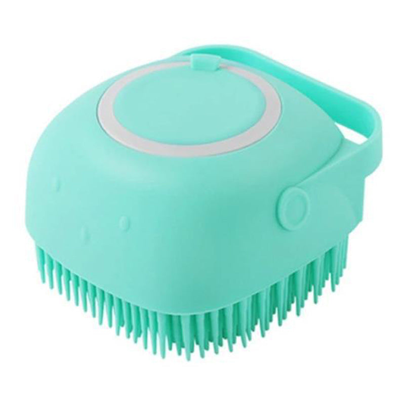 Silicone Dog Bath Massage Gloves Brush Pet Cat Bathroom Cleaning Tool