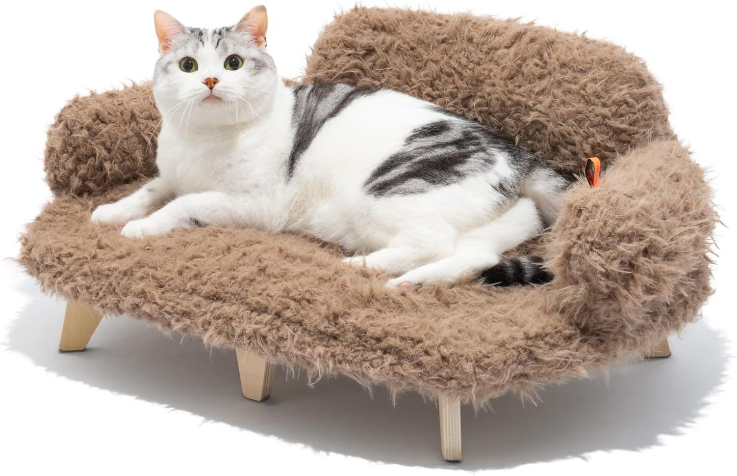 MEWOOFUN Elevated Cat Bed With Washable Cover