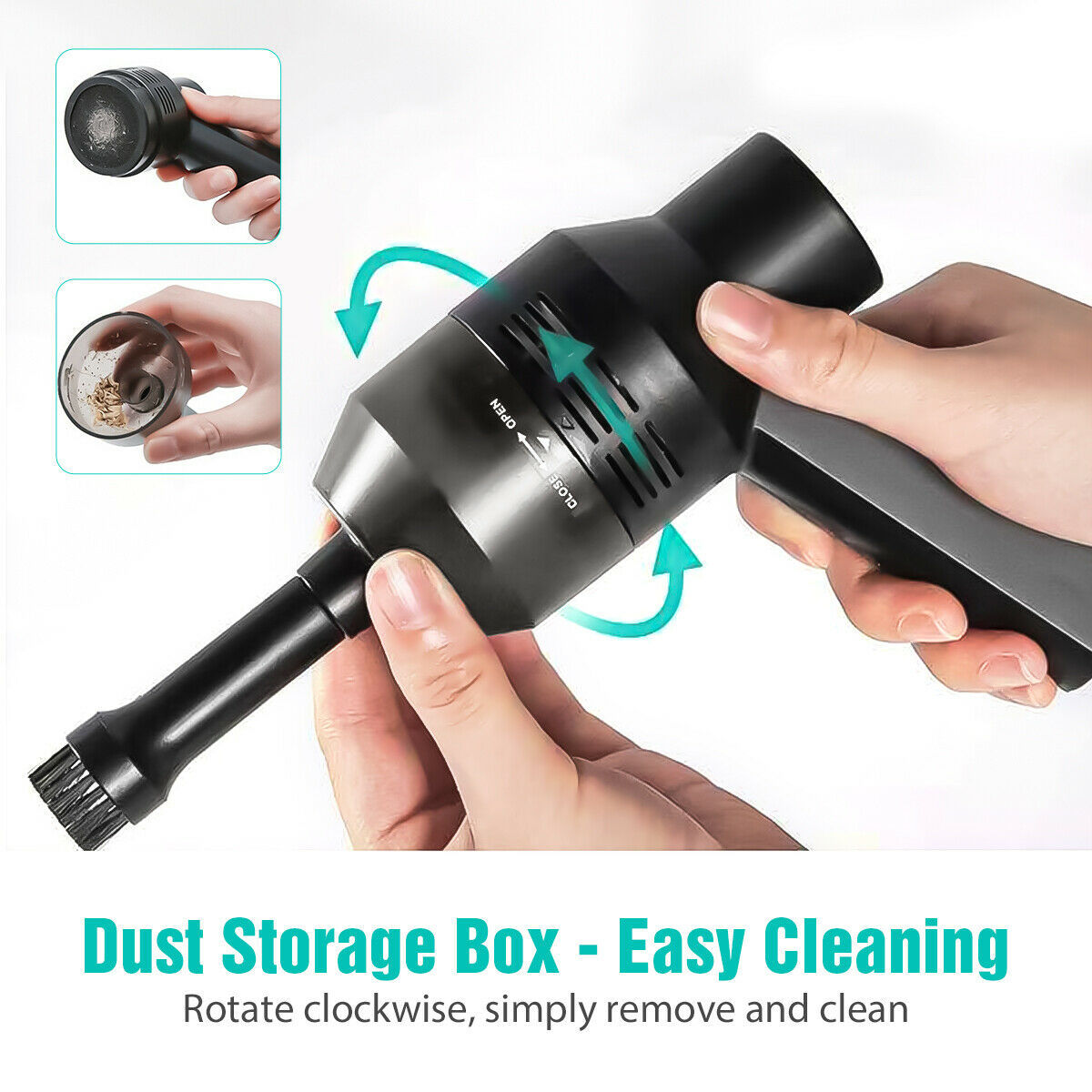 Rechargeable with Cleaning Gel Auto For Car Laptop PC Piano Pet Dust