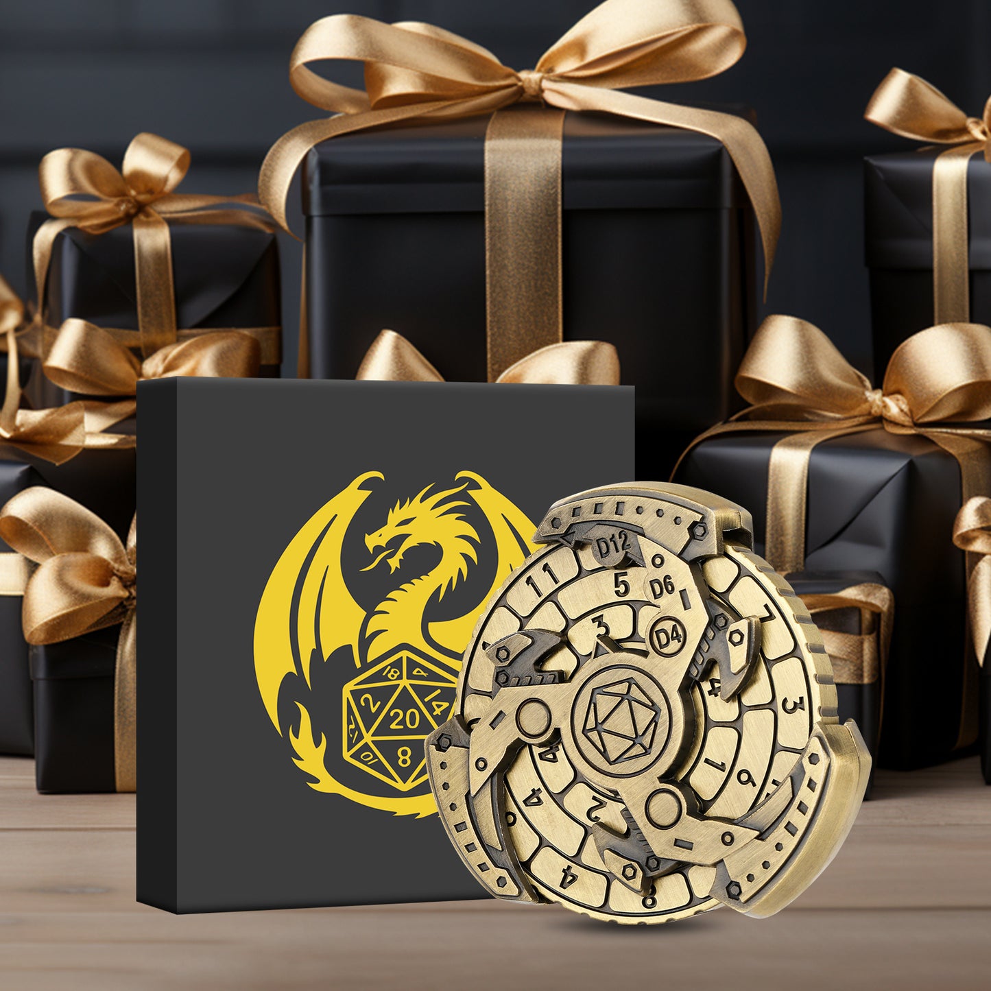 Wind And Fire Wheel DND Dice Wheel Gift Box Set,