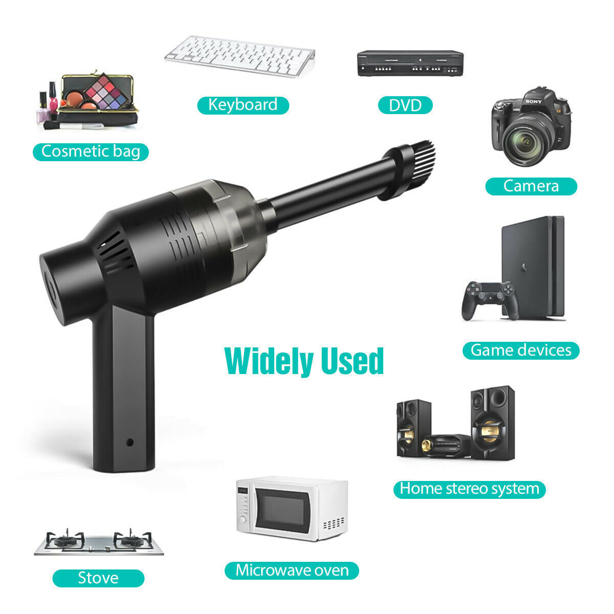Rechargeable with Cleaning Gel Auto For Car Laptop PC Piano Pet Dust