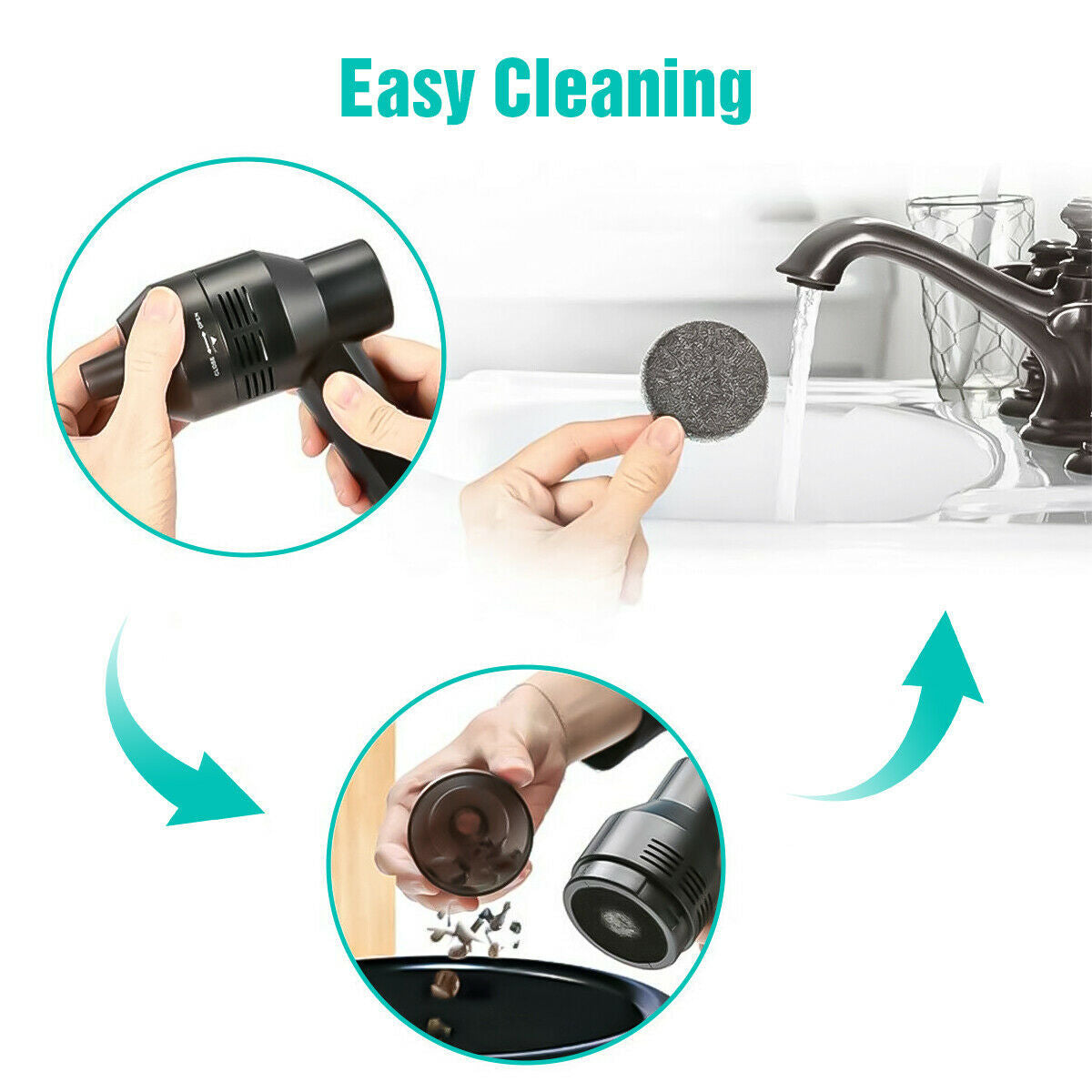 Rechargeable with Cleaning Gel Auto For Car Laptop PC Piano Pet Dust