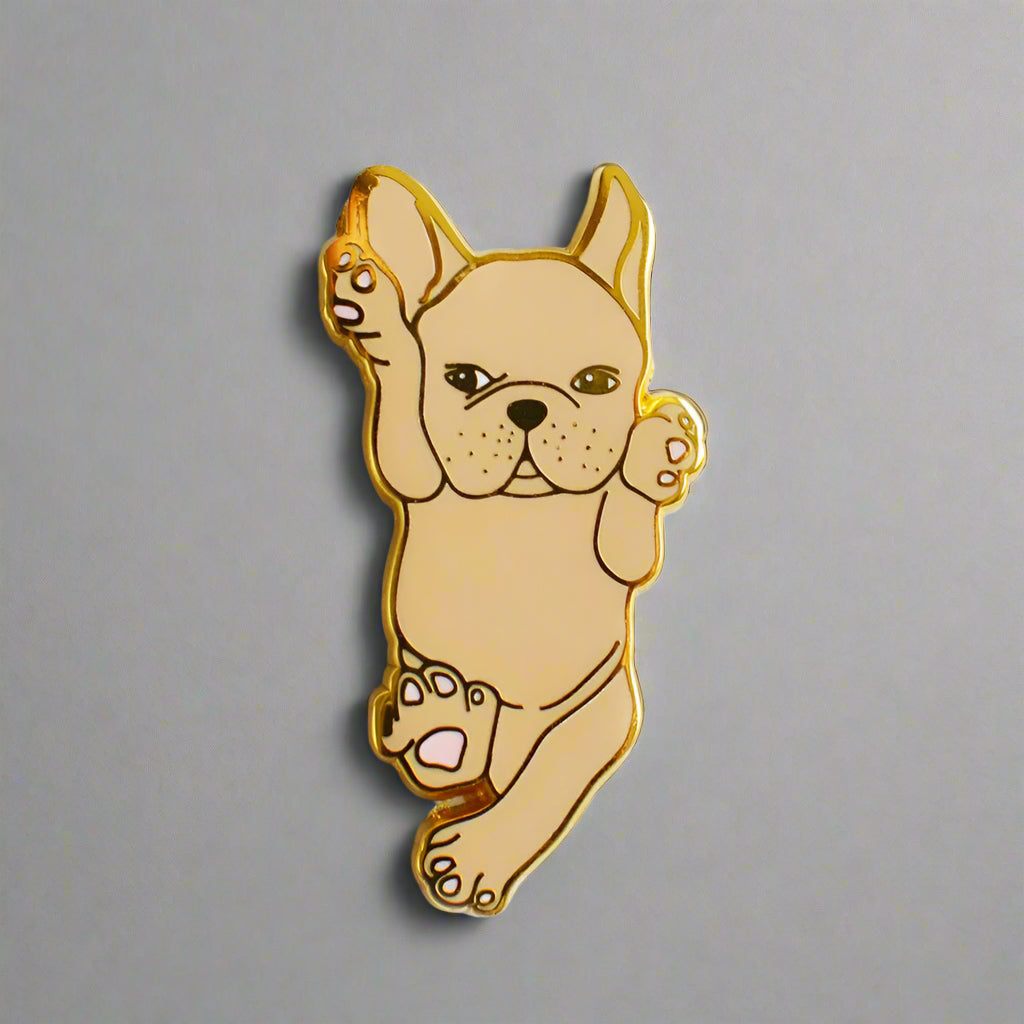 French Bulldog Enamel Pin - Fawn