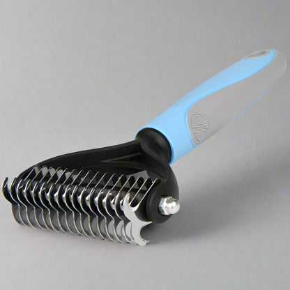 Grooming Brush For Pet Dog Cat Deshedding Tool Rake Comb Fur Remover Reduce 2-Side