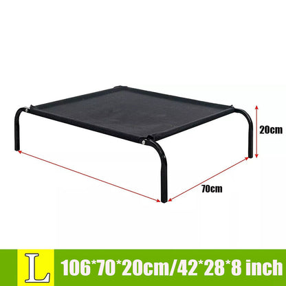 Elevated Dog Bed Pet Cat Mesh Camping Cot Indoor Outdoor UK