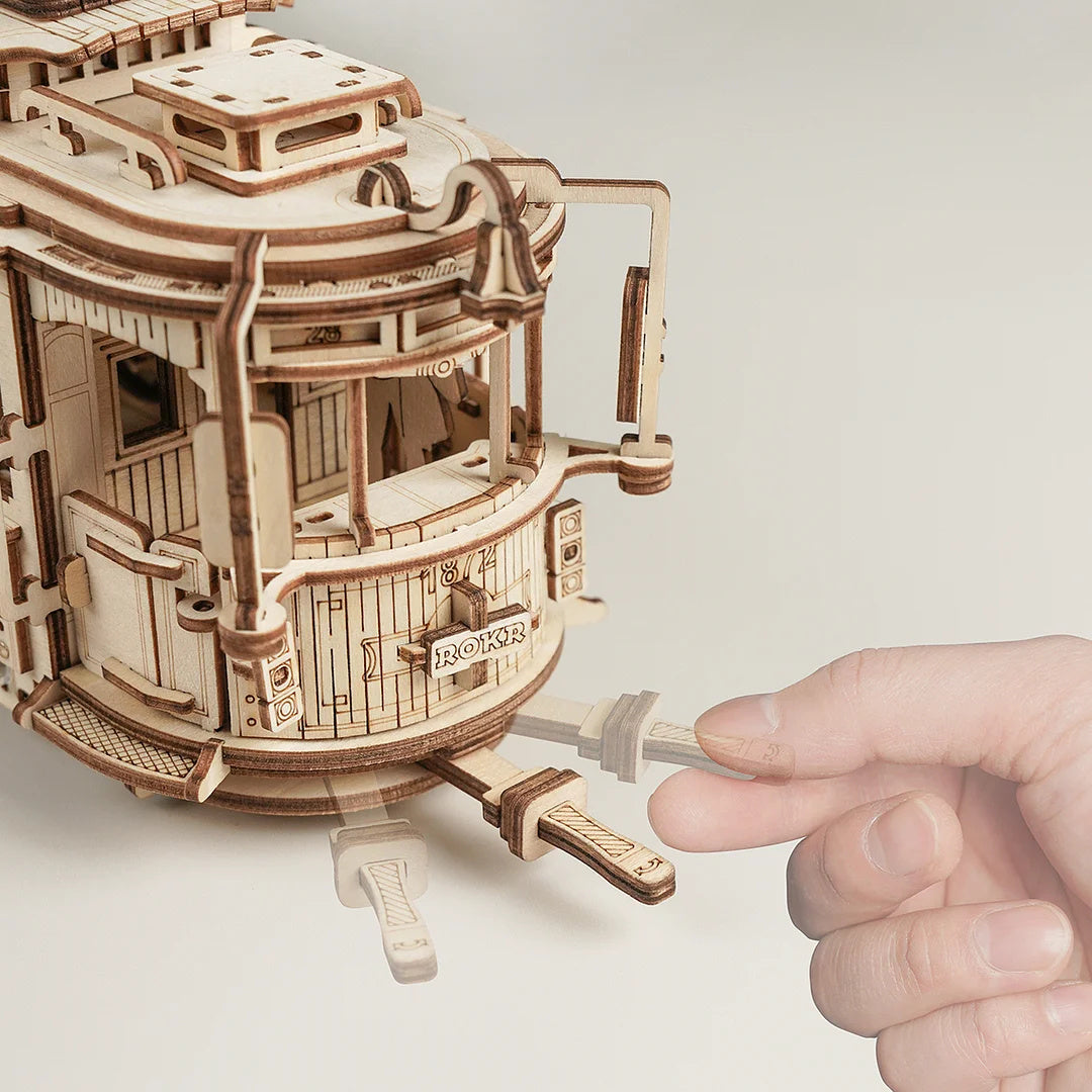 Rokr Classic City Tram 3D Wooden Puzzle