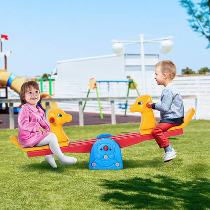 Safe Kids Seesaw Teeter Totter with 2 Seats and Easy-Grip Handles