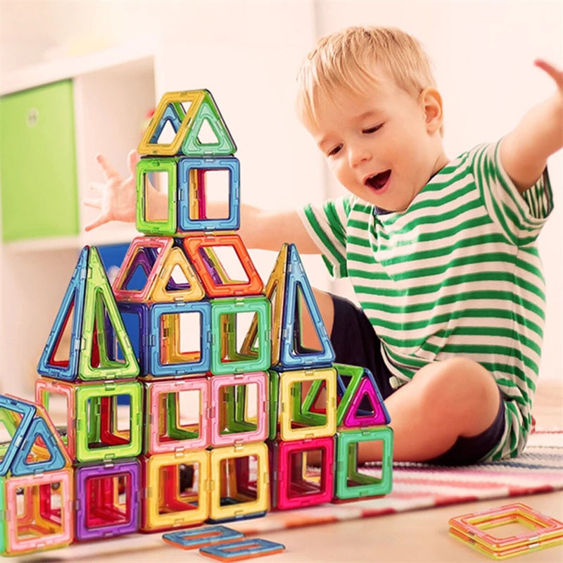 Magnetic Building Blocks STEM Toy Set for Kids – Educational DIY Construction Bricks Gift