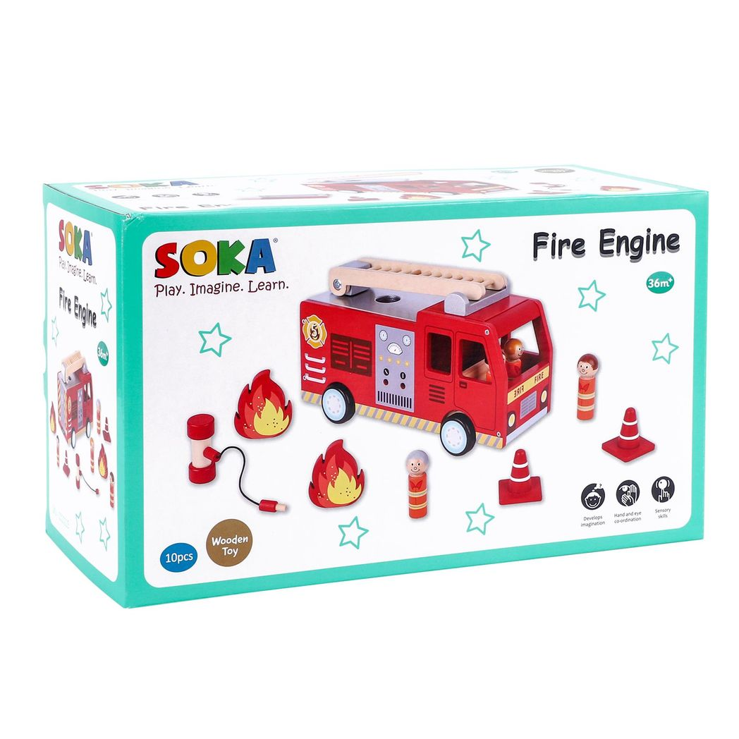 SOKA Fire Engine 1010115 - Realistic Rescue Fire Truck