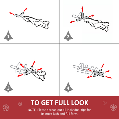 60cm Pre-Lit Christmas Door Wreath with Holly, Pine Cones & LEDs