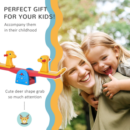 Safe Kids Seesaw Teeter Totter with 2 Seats and Easy-Grip Handles