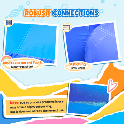 Kids' All-in-One Bouncy Castle: Slide, Pool, Trampoline, Climbing Wall & Blower