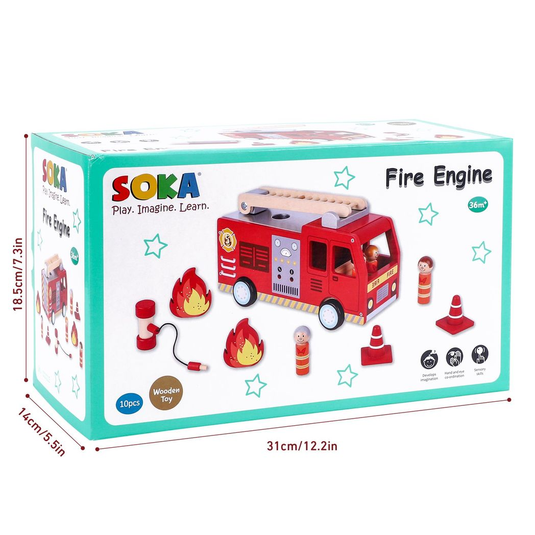 SOKA Fire Engine 1010115 - Realistic Rescue Fire Truck