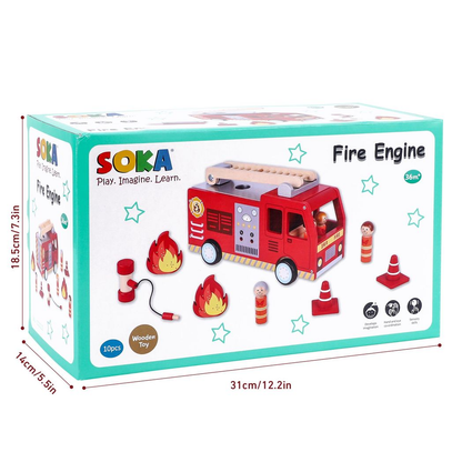 SOKA Fire Engine 1010115 - Realistic Rescue Fire Truck