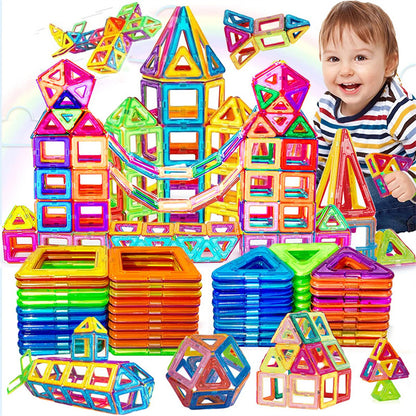Magnetic Building Blocks STEM Toy Set for Kids – Educational DIY Construction Bricks Gift