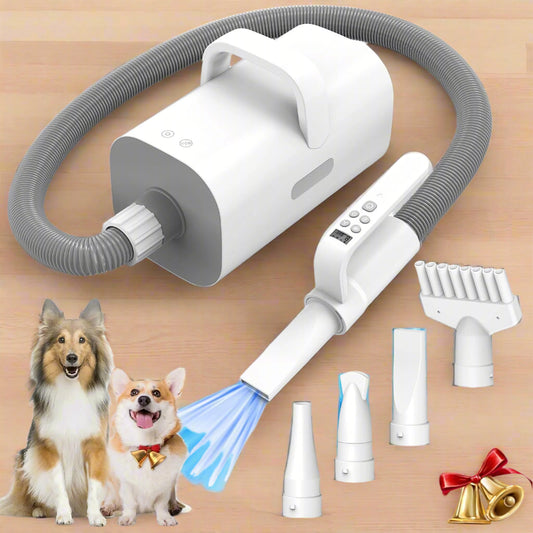 Pet Hair Dryer, 4-in-1 Smart Handle Pet Hair Dryer,