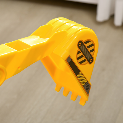 Ride On Excavator Toy Tractors Digger Movable Walker Construction Truck HOMCOM