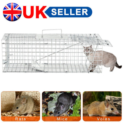 Squirrel Trap Heavy Duty Metal Humane Live Vermin Pest Animal Large Cage Catcher