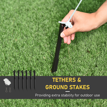 5ft Outdoor Christmas Inflatable: Polar Bear & 3 Penguins with LED Lights