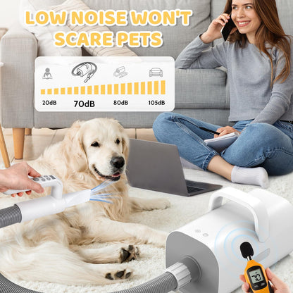 Pet Hair Dryer, 4-in-1 Smart Handle Pet Hair Dryer,
