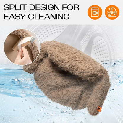 MEWOOFUN Elevated Cat Bed With Washable Cover