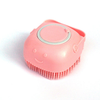 Silicone Dog Bath Massage Gloves Brush Pet Cat Bathroom Cleaning Tool