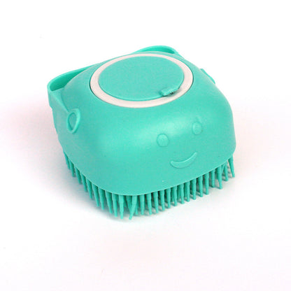 Silicone Dog Bath Massage Gloves Brush Pet Cat Bathroom Cleaning Tool