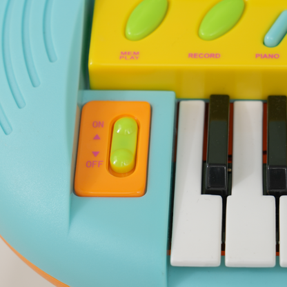 Kids Piano with Microphone, Record/Replay, LED Lights