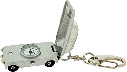 Imperial Mini Car Keychain Clock - Silver, IMP732 (Unboxed, Needs Battery)
