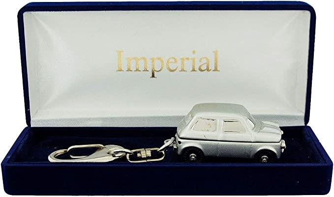 Imperial Mini Car Keychain Clock - Silver, IMP732 (Unboxed, Needs Battery)