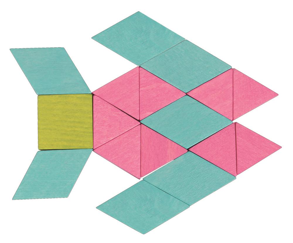 LELIN 250-Piece Wooden Mosaic Blocks - L10263 Creative Build Set