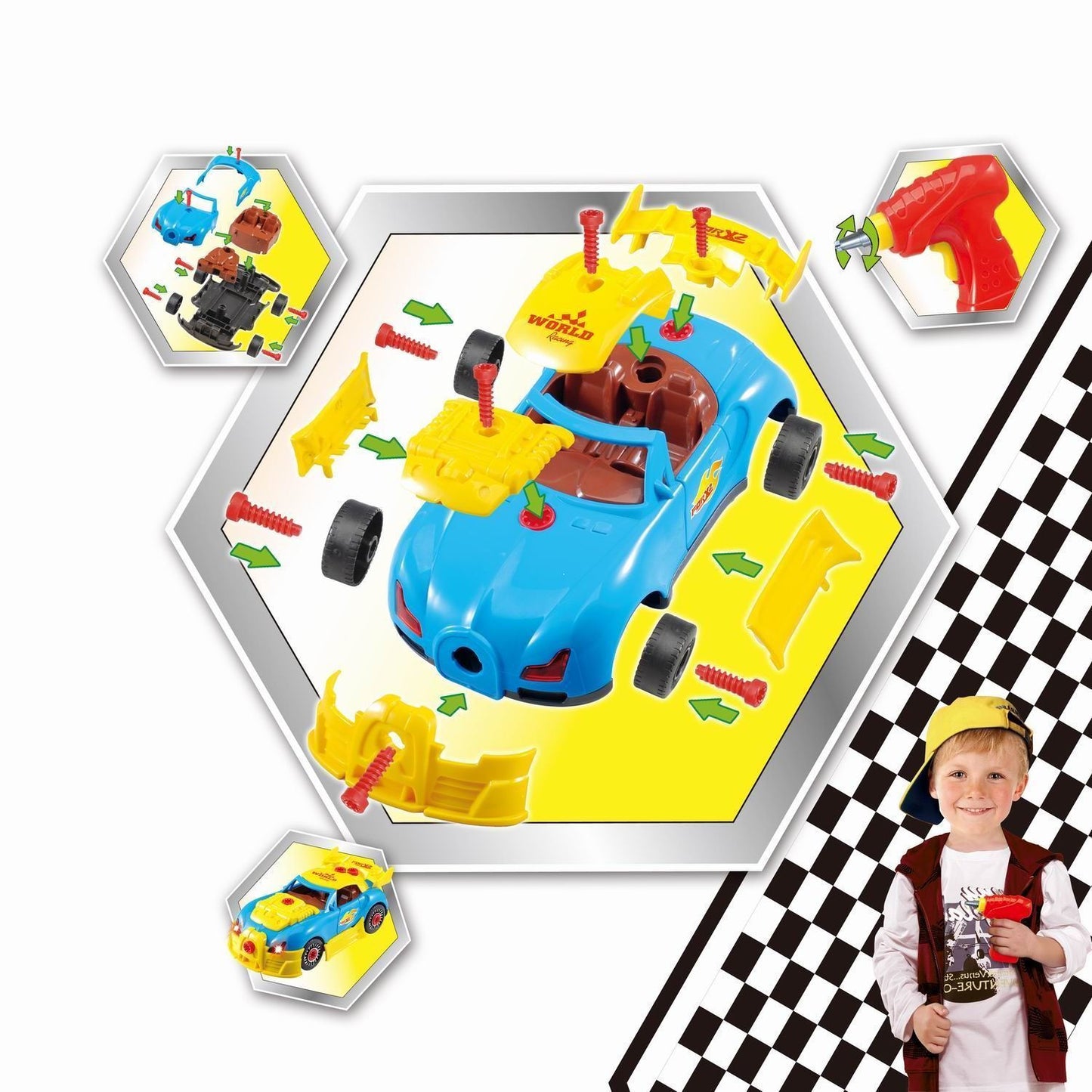 SOKA Take-Apart Car Kit 0007619 - STEM Building Toy for Kids