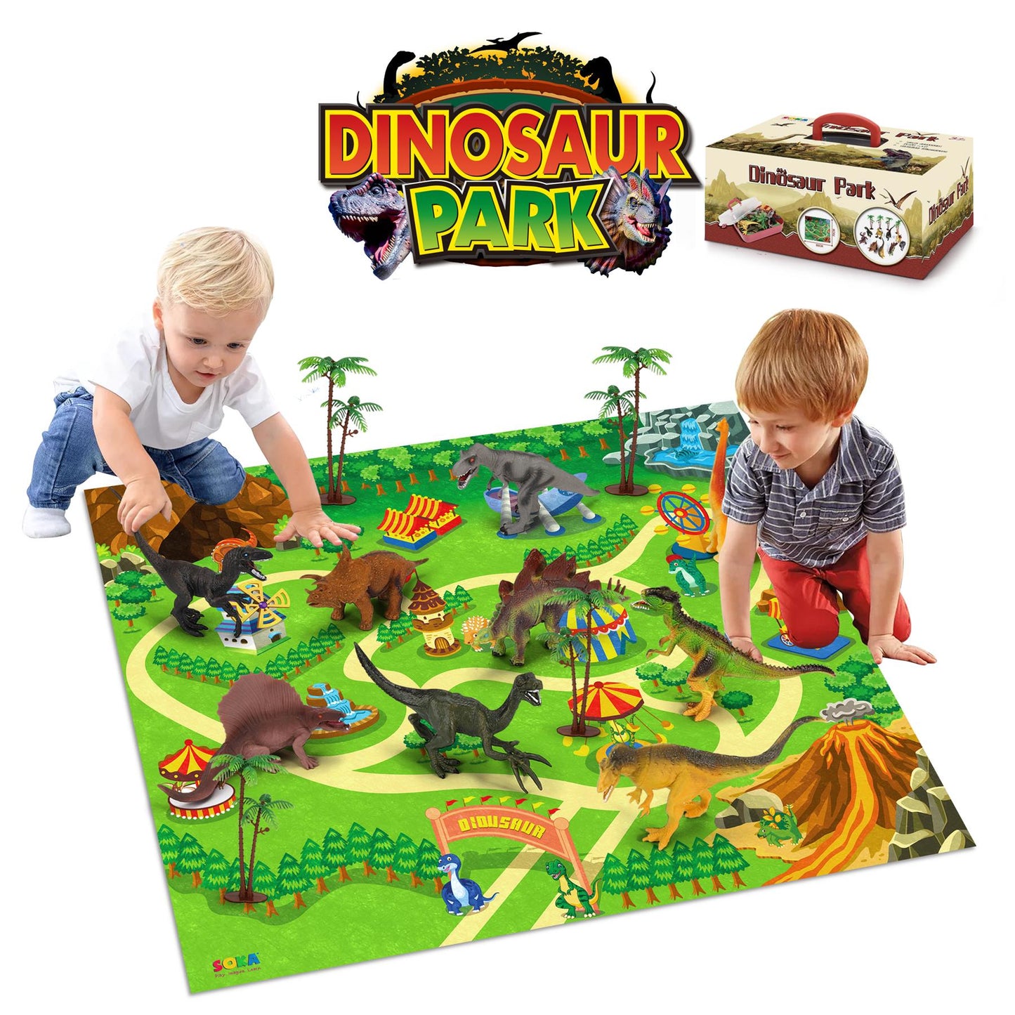 SOKA Dinosaur Playset 0000129 - Interactive Jurassic Fun for Kids