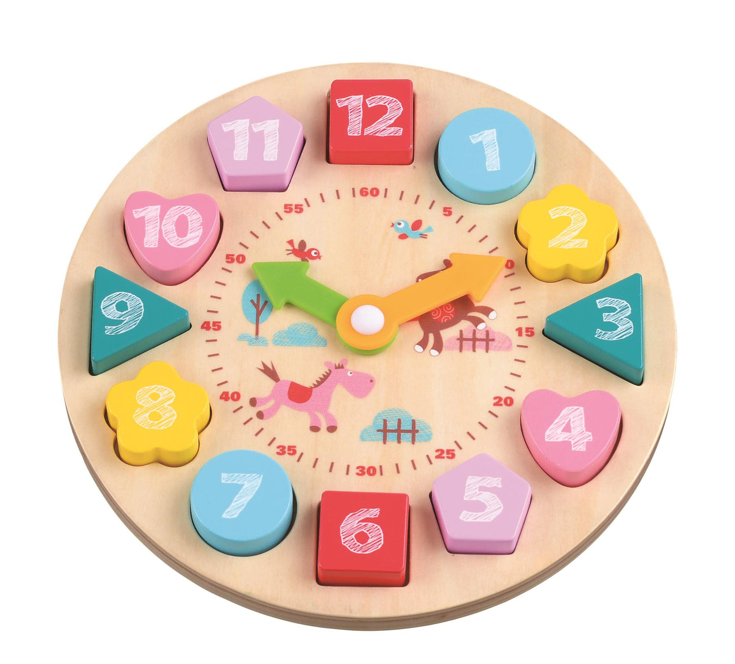 LELIN Learning Clock L10262: Teach Time with Fun & Colorful Lights