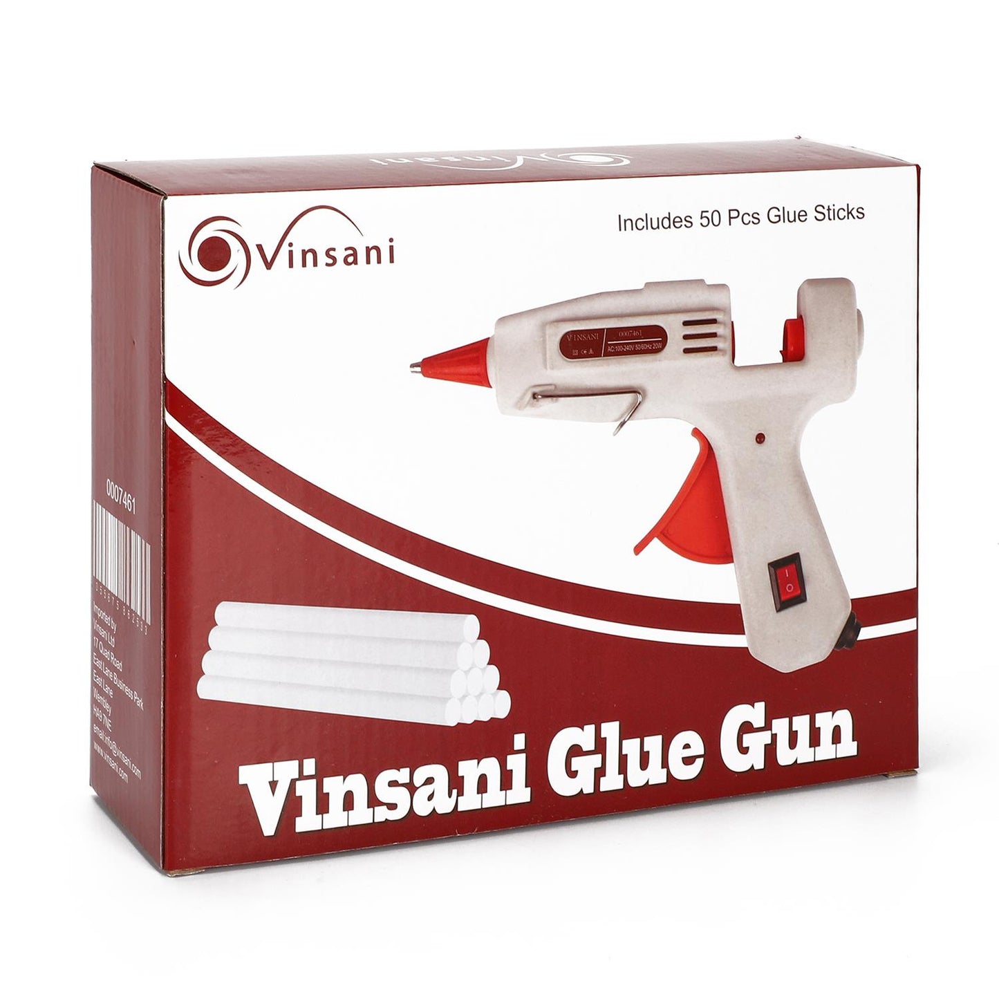Vinsani Glue Gun Kit with 50 Sticks – Ready-to-Use Bonding
