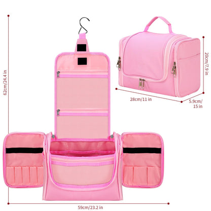 Vinsani Pink Toiletry Bag - Compact Travel Organizer 1010186