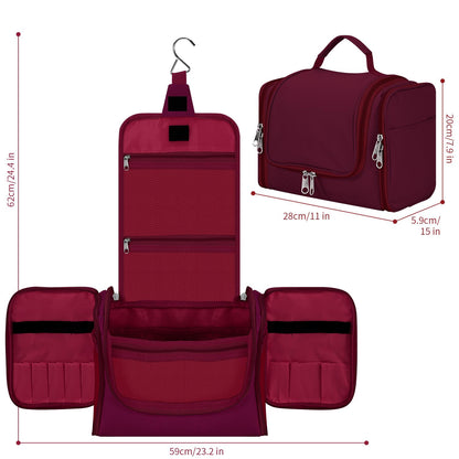 VINSANI Purple Toiletry Bag - Travel Cosmetic Case 1010187