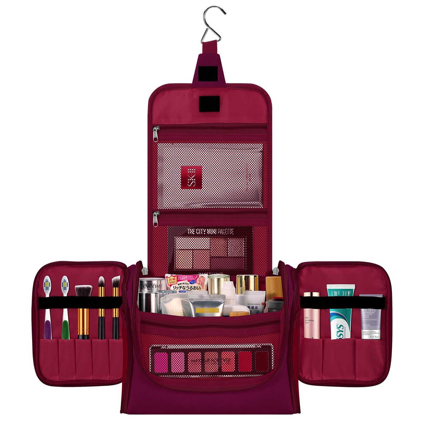 VINSANI Purple Toiletry Bag - Travel Cosmetic Case 1010187