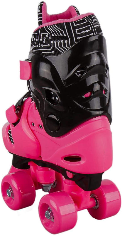 Elektra Quad Boot: Medium Black & Pink, Size 13J-2