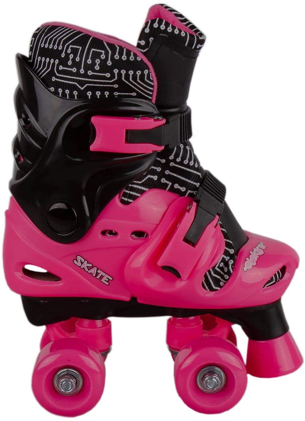 Elektra Quad Boot: Medium Black & Pink, Size 13J-2