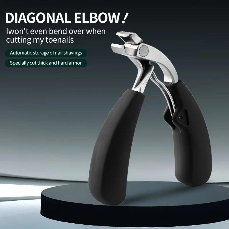 Professional Grade Concave Stainless Steel Nail Clippers for Thick Nails & Ingrown Toenails