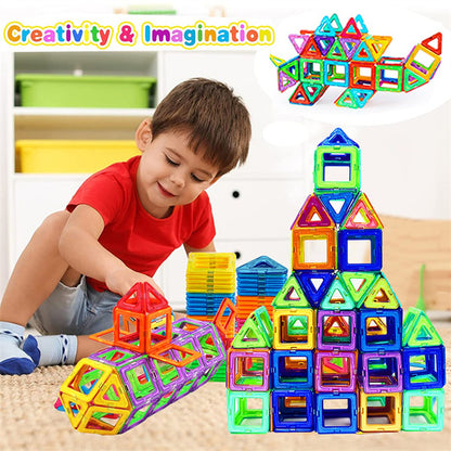 Magnetic Building Blocks STEM Toy Set for Kids – Educational DIY Construction Bricks Gift