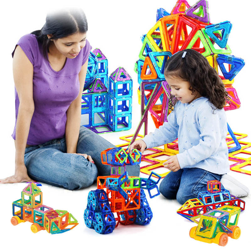 Magnetic Building Blocks STEM Toy Set for Kids – Educational DIY Construction Bricks Gift