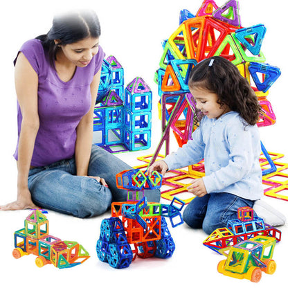 Magnetic Building Blocks STEM Toy Set for Kids – Educational DIY Construction Bricks Gift