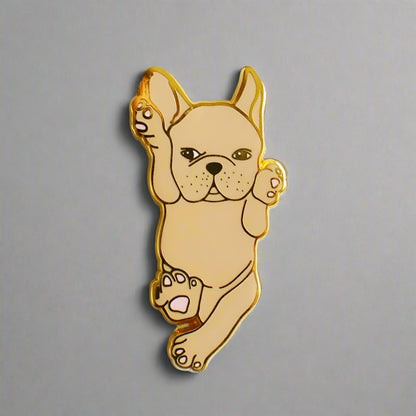 French Bulldog Enamel Pin - Fawn