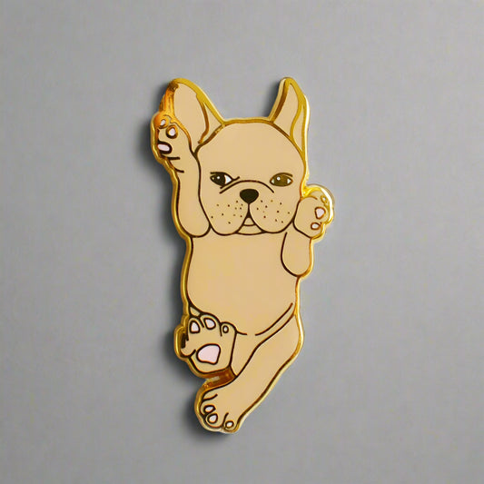 French Bulldog Enamel Pin - Fawn